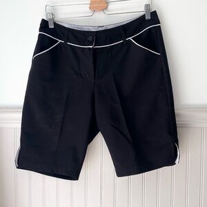 Women's Black Shorts with White Trim size 8